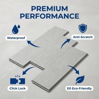 Umweltfreundlicher Steinoptik 7mm SPC-Bodenbelag 100% Wasserdicht Klick-Vinylplanken für Innenräume Schul- & Krankenhausnutzung Starrer Kern