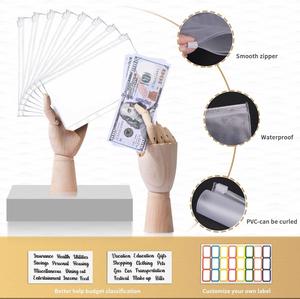 Organiseur de budget A6 de luxe avec 6 anneaux, carnet de suivi des dépenses et enveloppes pour économiser, en cuir PU - Product Image 4