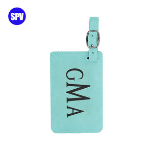 Etiqueta de Equipaje de Cuero Sintético Personalizable con Grabado Láser - Product Image 4