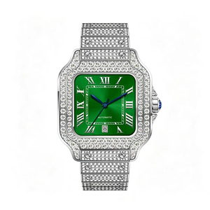Montre de luxe personnalisée en moissanite et diamants, style hip-hop, avec design glacé pour les marques de mode - Product Image 4