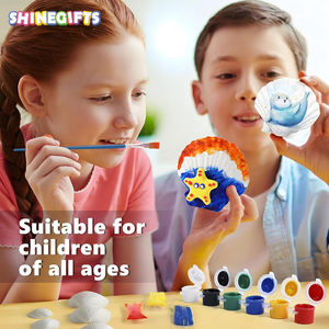 Handgemachte Schulkinder Sea Shell Malerei Kit Kunst handwerk Geschenke Diy Craft Aktivitäten Malerei Kits für Jungen und Mädchen - Product Image 5