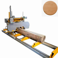Scierie portative de 31 pouces, moteur à essence/diesel, scierie horizontale mobile, machine à scier à ruban pour le travail du bois