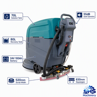 LM-W520 Autolaveuse commerciale autotractée pour aéroports et halls d'exposition |   Brosse de 520 mm, réservoirs de 70 L + 80 L, 3000 m²/h, 55 dB, garantie 1 an