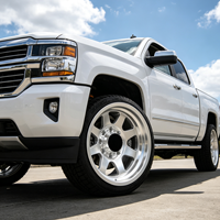 Jantes en alliage forgé sur mesure GS 17 18 19 pouces, finition argent poli, multi-branches, roues tout-terrain 6x139.7 8x165.1 pour pick-up Chevy