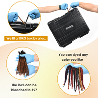 Extensions de dreadlocks texturées Originea en cheveux humains, microlocks, sisterlocks, largeur 0,6-0,8 cm, qualité vierge Remy, vente en gros