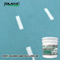 Revêtement de sol époxy à effet marbre de haute qualité, sable coloré, à base d'eau, 25 kg, résine de revêtement pour entrepôt industriel en béton