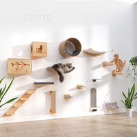 Étagères murales en bois pour chat, hamac pour chat et mobilier mural pour chat, personnalisables par le fabricant, DIY, gain de place