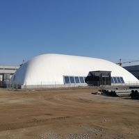 Structure de membrane architecturale gonflable en matériau PVDF de haute qualité, personnalisable, isolation thermique, résistant au feu, abri de garage
