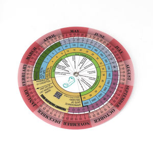 Calendario de Ovulación y Fertilidad Portátil de 3 Ruedas, de PVC, <span class=keywords><strong>para</strong></span> Promoción, <span class=keywords><strong>para</strong></span> el Control de la Salud en el Embarazo, <span class=keywords><strong>para</strong></span> Mamás, Mujeres y Pacientes - Product Image 1