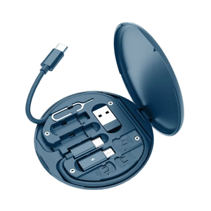 Kit Adattatore di Ricarica Portatile 6-in-1 per Telefono con Cavo USB Type-C da 0,2M Rivestimento in Nylon Intrecciato Ricarica Rapida Set da Viaggio per Cellulare - Product Image 4