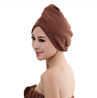 Serviette de cheveux en microfibre à coloration rapide pour femmes bouclées