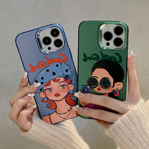 Thời trang tùy chỉnh in mát cô gái IMD in ấn trường hợp điện thoại di động cho <span class=keywords><strong>Iphone</strong></span> 17 16 15 Pro Max 14 13 12 cộng với phụ kiện điện thoại - Product Image 1