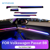 KYNCHO - Éclairage d'ambiance pour voiture 64 couleurs pour VW Passat B8 - Kit d'éclairage intérieur LED avec commande par application - Contrôle sans fil par application