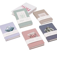 Carnet de notes A5 à couverture rigide en tissu de lin personnalisé Cahier d'agenda mignon à impression personnalisée pour fournitures scolaires et de bureau