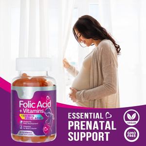 Suplemento OEM en Gomitas con Hierro, Ácido Fólico, Vitamina B9, Multivitaminas de Alta Calidad para Mujeres Embarazadas - Product Image 4