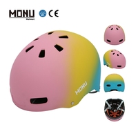 Mũ Bảo Hiểm MONU Thể Thao Bán Chạy Mũ Bảo Hiểm Ván Trượt Bền Với Chất Liệu Composite ABS + EPS Casco De Skateboard
