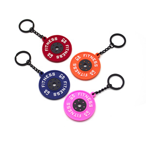 Tùy chỉnh phòng tập thể dục Juno sáng tạo cao su <span class=keywords><strong>PVC</strong></span> tấm bội móc khóa nhựa Móc Chìa Khóa acssesoriess túi quyến rũ - Product Image 3