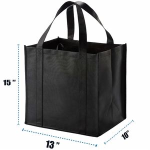 Hot Sale Recycle Grocery Large Foldable Shopping Heavy Duty Tote <b>Bags</b> With Reinforced Handles - Product Image 1