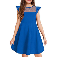 Nouvelle Robe d'été en Chiffon pour Filles 2025, Motif Paisley, Robe Courte Mignonne pour Usage Quotidien et Soirées, Vente en Gros