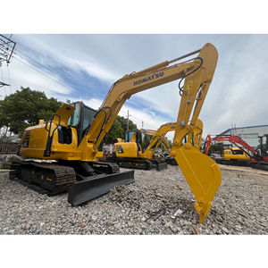 <span class=keywords><strong>Mini</strong></span>-excavatrice sur chenilles Komatsu PC56 de marque japonaise CE/EPA, 5 tonnes, moteur diesel, pompe, engrenage, utilisée avec lame, chenilles en caoutchouc et godet - Product Image 6