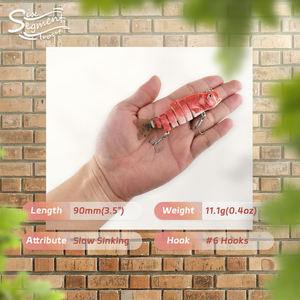 เหยื่อตกปลาขนาดใหญ่6ส่วนเหยื่อตกปลา9ซม. 11.1กรัมเหยื่อตกปลา - Product Image 3