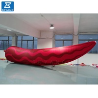 Modèle de piment rouge géant gonflable personnalisé pour la publicité commerciale en extérieur, les événements et la décoration sur le thème de la ferme