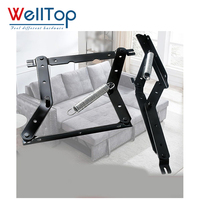 Neuheiten Möbelbeschläge Sofabett-Mechanismus Umwandlung Klappbarer Click-Clack-Sofabett-Scharnier mit Dreieckfederhalterung
