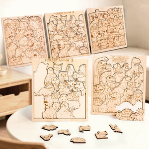 Jeux de puzzle de cognition Montessori, planches d'appariement de formes, jeux d'<span class=keywords><strong>intelligence</strong></span>, entraînement, apprentissage, jouets éducatifs pour enfants, garçons et filles - Product Image 1