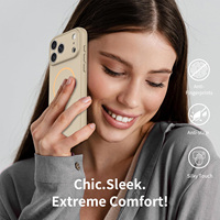 Coque Pure Color pour iPhone 17 Pro Max Or Désert, Toucher Doux Effet Peau, Protection Lentille, Personnalisée, Antichoc, Magnétique
