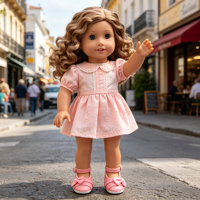 Chaussures de poupée MSYO avec nœud pour poupée de 18 pouces, jolies ballerines Mary Jane pour accessoires de déguisement de poupée de 45 cm