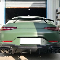 Kit carrosserie en fibre de carbone haute qualité : lèvre avant, jupes latérales, lèvre arrière, aileron arrière, prises d'air pour Mercedes-Benz AMG GT50 GT53 X290 2019+