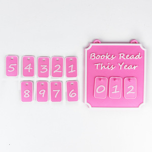 Estantería colgante para libros, sujetalibros de plástico, diseño moderno para adultos, 1 unidad, forma rectangular, patrón escénico - Product Image 3