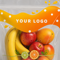 Kantong Penyimpanan Segar yang Dapat Bernapas dengan Logo Kustom, Cocok untuk Buah Segar dan Produk Pertanian.