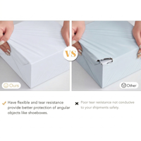 Pochette postale blanche auto-adhésive en vrac pour emballage de colis sacs d'expédition sacs d'expédition en plastique