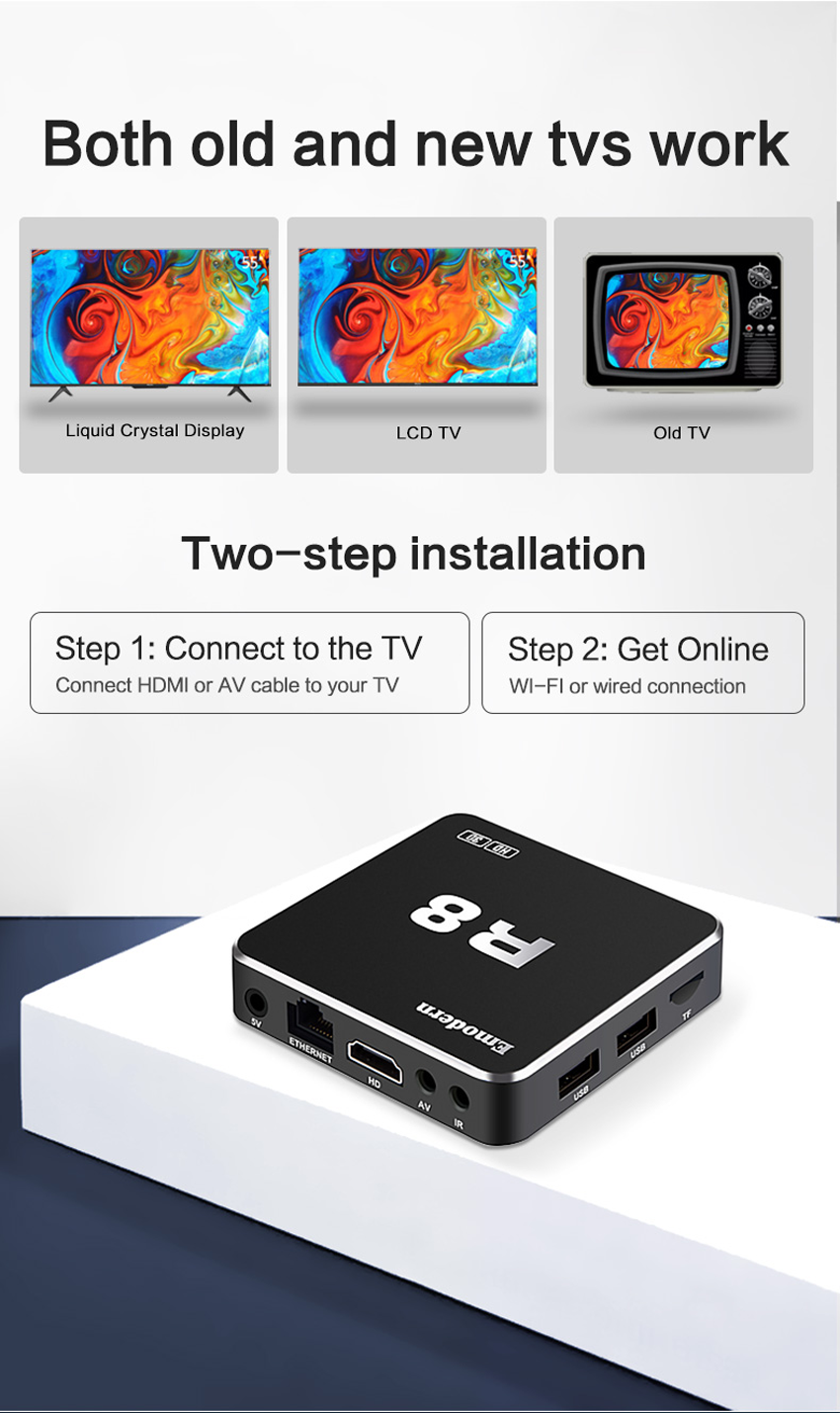 2GB RAM 16GB ROM Rockchip RK3328A Quad Core TV Box Android 10