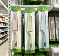 Emballage personnalisé en blister transparent, recyclable, en plastique PET, pour couteau à fruits de cuisine, boîte de présentation suspendue