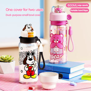 Nuova Tazza Termica Portatile con Manico e Cinghia, Design Animale Cartone Animato, Antigoccia, Riutilizzabile, per Studenti e Ufficio - Product Image 4