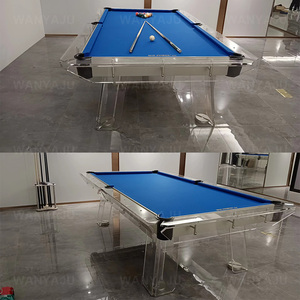 Prix spécial lit en ardoise de haute qualité table de <span class=keywords><strong>billard</strong></span> en verre transparent pied de chêne table de <span class=keywords><strong>billard</strong></span> en verre table de football/football en verre - Product Image 3