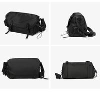 Tas Dada Pria Ukuran Besar Model Nasional Bahan Nylon Anti Air dengan Rantai, untuk Ponsel Mini, Olahraga Luar Ruangan, Fitness, Jogging