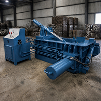 Presse à balles hydraulique horizontale pour métaux ferreux, machine compacteuse industrielle pour le recyclage des déchets de fer, d'aluminium et de cuivre