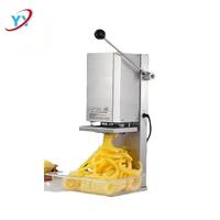 110V 220V tranches de frites améliorées manivelle légumes spirale coupe-pomme de terre Twister frites Machine pour Restaurants