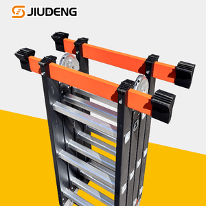 Échelle <span class=keywords><strong>pliante</strong></span> multi-usage 3m <span class=keywords><strong>4m</strong></span> 5m en acier au carbone, échelle à marches multi-positions, 150 kg - Product Image 4