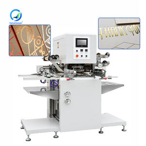 Machine de marquage à chaud pneumatique OCEAN pour l'embossage et l'estampage de papier, cuir et feuille d'or avec alimentation automatique - Product Image 1