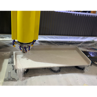 Máquina CNC de Alto Rendimiento para Corte y Pulido de Fregaderos en Encimeras de Cuarzo con Cambio Automático de Herramienta