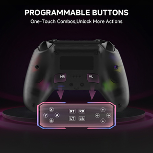 Manette de jeu sans fil Gamegaga J HG04I pour PS5 PC Steam <span class=keywords><strong>Mac</strong></span> avec moteur de vibration RGB pour téléphone Android IOS - Product Image 2