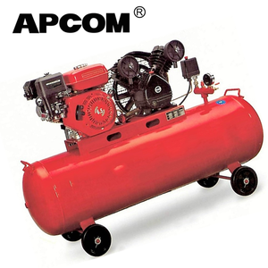 Compresor de aire portátil de pistón accionado por gasolina de 3-6HP 2.2-5.5kW 8bar 12.5bar, compresor de aire móvil para trabajos de minería e ingeniería. - Product Image 3