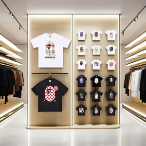 शीर्ष गुणवत्ता वाली नई शैली के ब्रांड फैशन डिजाइनर टी शर्ट पुरुषों ट्रेंडी ढीले मुद्रित बैस टी शर्ट आकस्मिक खेल टी-शर्ट - Product Image 3