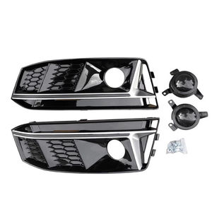 Nueva Rejilla de Plástico de Alta Calidad para Faros Antiniebla de Audi A4 Non-Sline 2017-2019 NEGRO con Adaptación ACC - Product Image 2