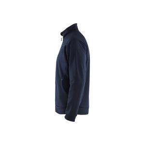 BLAKLADER - 3362252686334XL Sudadera con cremallera completa Azul marino oscuro/Amarillo de alta visibilidad-EAN 7330509892855 WORK HOODIES - Product Image 4