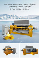 40 Ton Guangxin YZYX190WK Hoge Stijfheid Automatische Schroefoliepers Koude/Warme Pers Olieperslijn Palmolie Sojaolie Pinda-olie